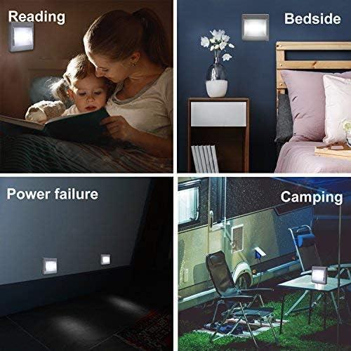 Luz de Armario LED TBTEEK 200 Lúmenes, Batería, 4 Pcs