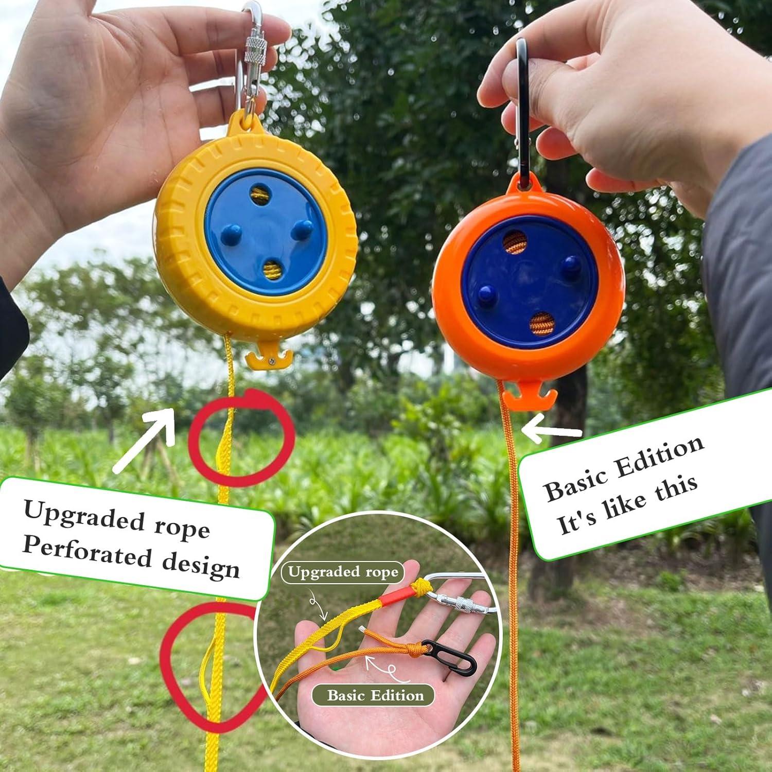 Cuerda de Ropa Portátil VFENHIR 7.92m Ajustable a Prueba de Viento