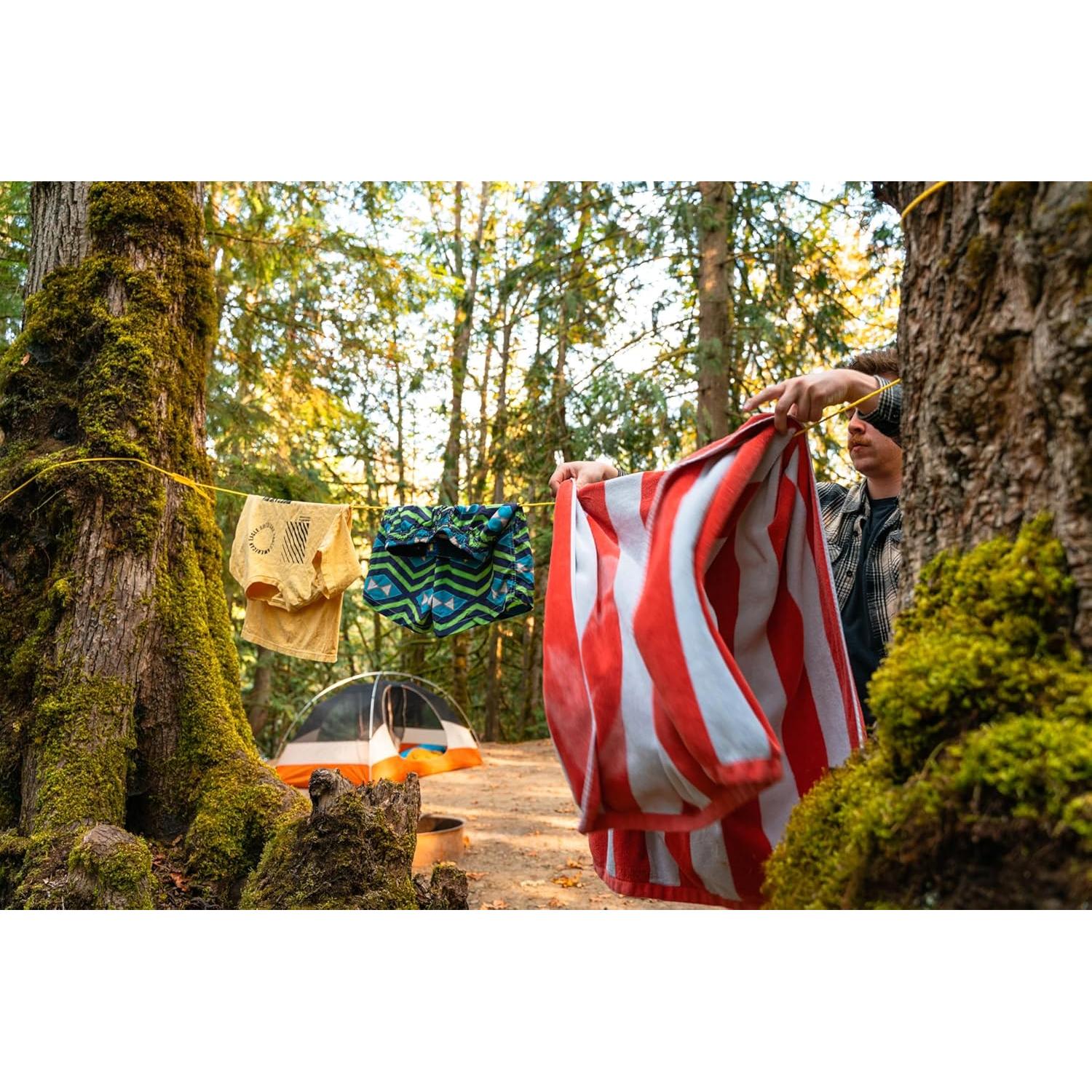 Línea de Ropa Portátil Coghlan's 7.62m con Deslizadores Ajustables