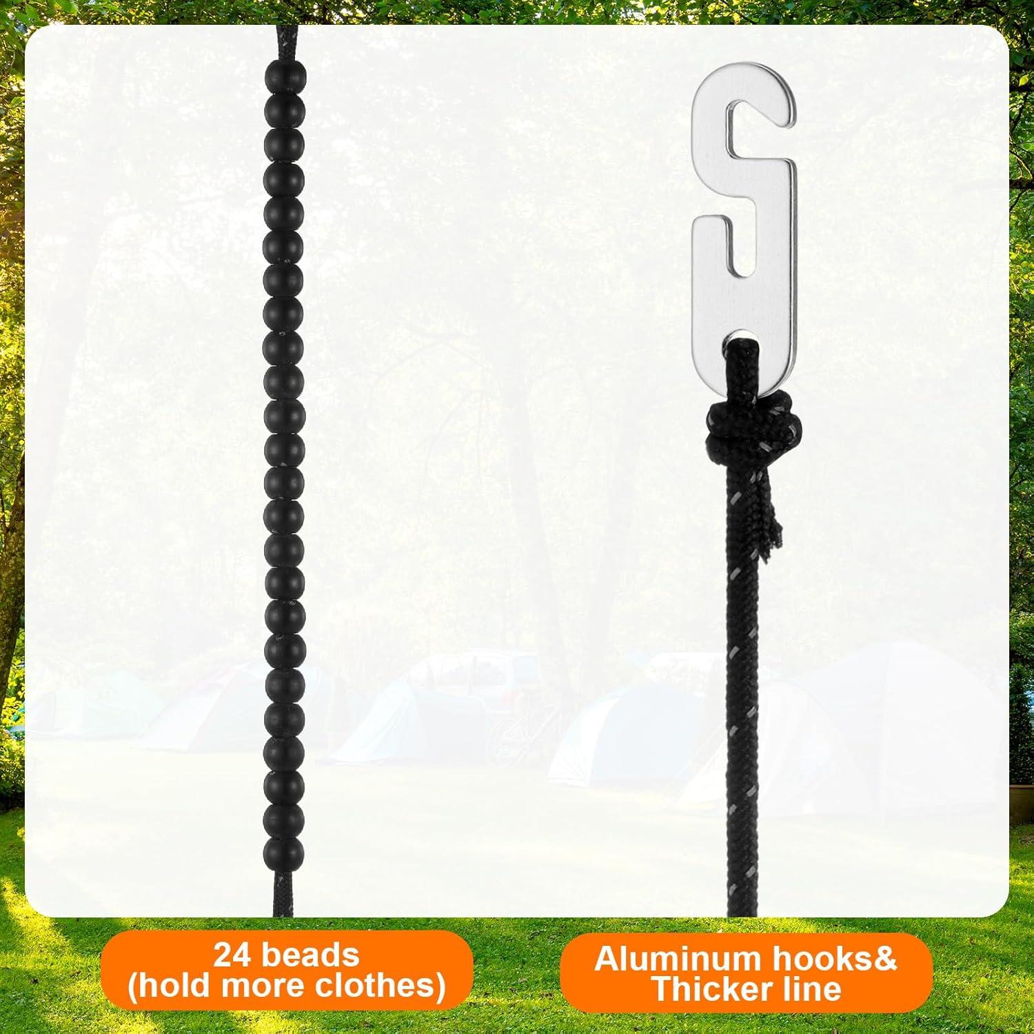 Paquete de 3 Cuerdas de Ropa de Viaje Threehoney 3.5m