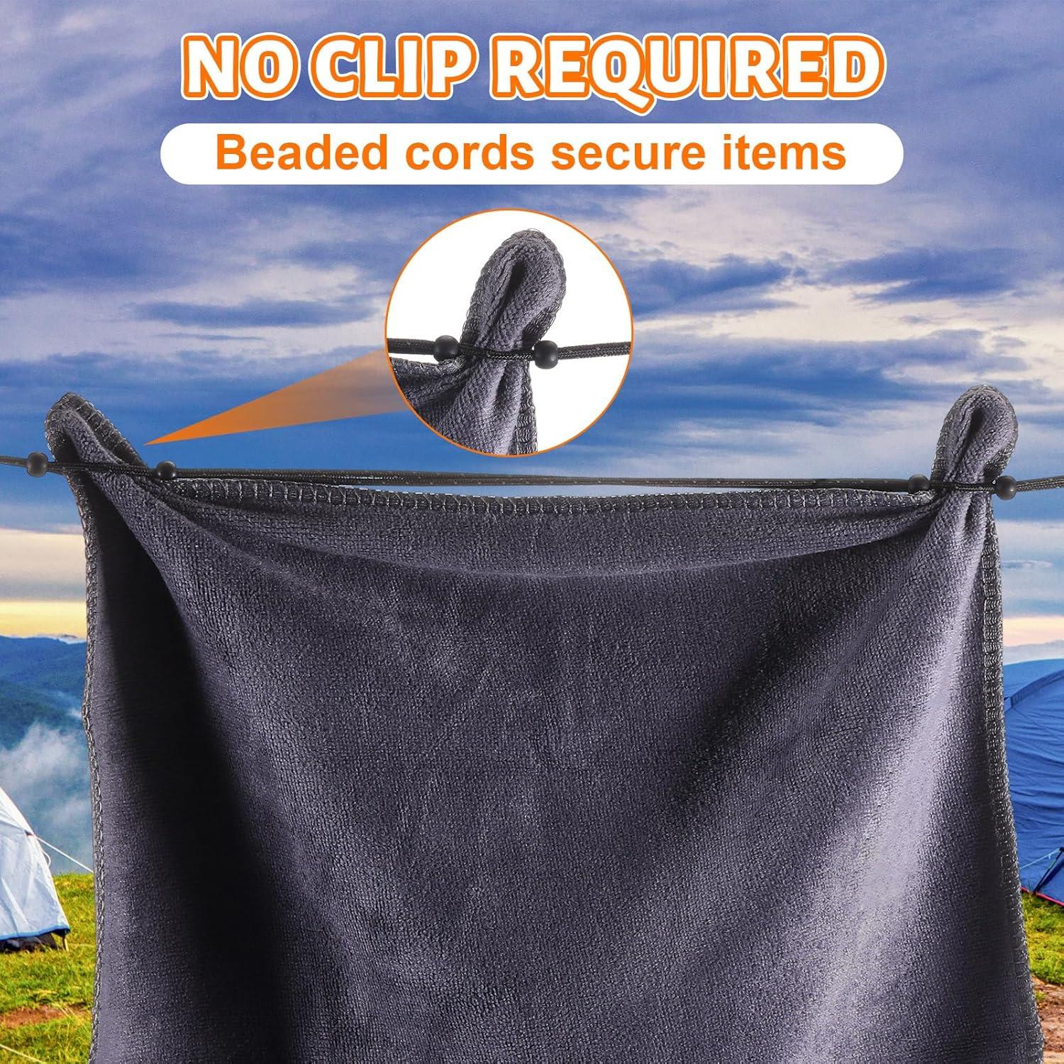 Paquete de 3 Cuerdas de Ropa de Viaje Threehoney 3.5m