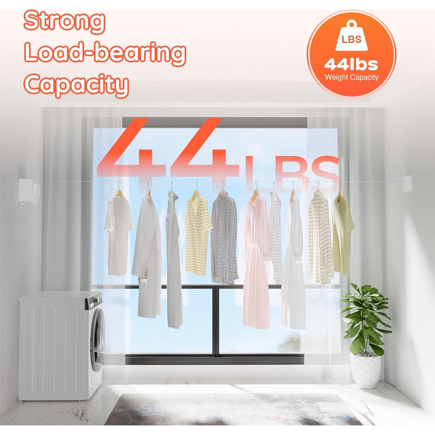 Cuerda de Ropa Retráctil PLIRX 4.2m Alta Resistencia Blanca