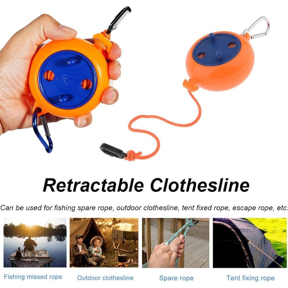 Línea de Ropa Retráctil Gofidin 8m Ajustable Portátil