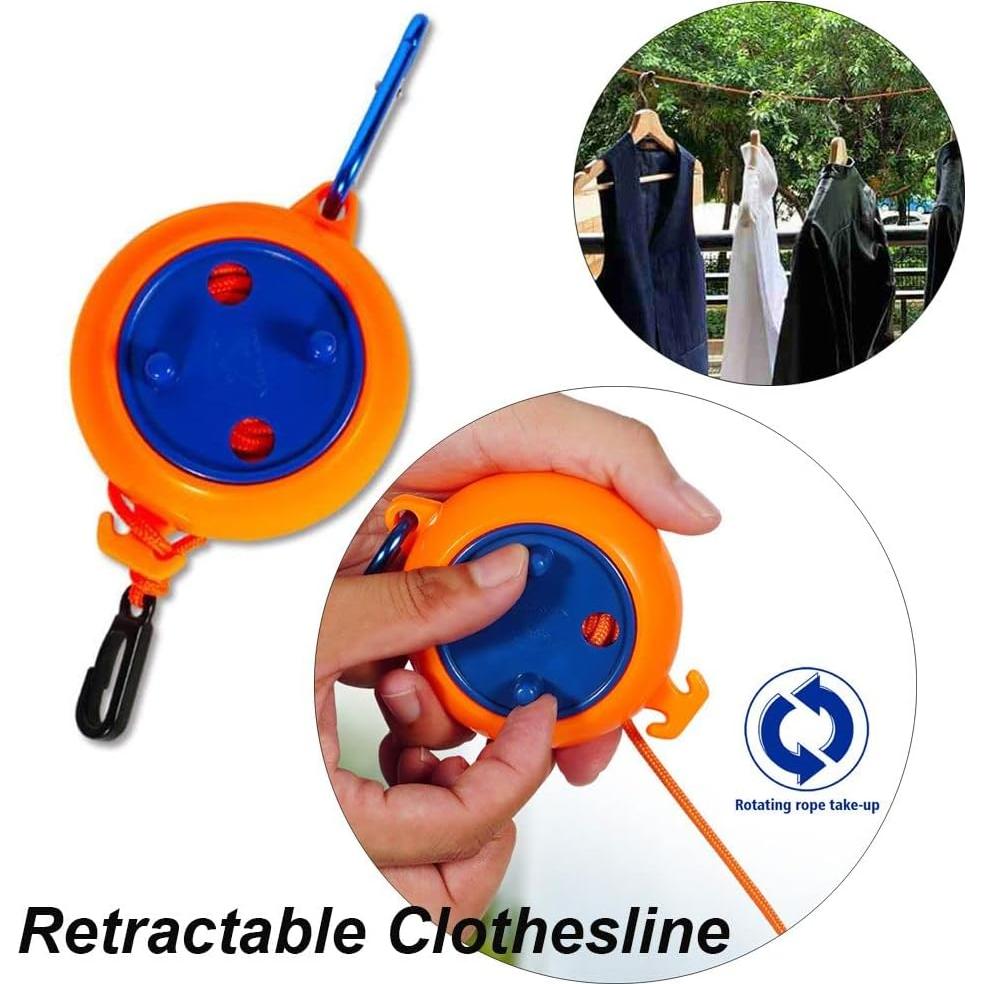 Línea de Ropa Retráctil Gofidin 8m Ajustable Portátil