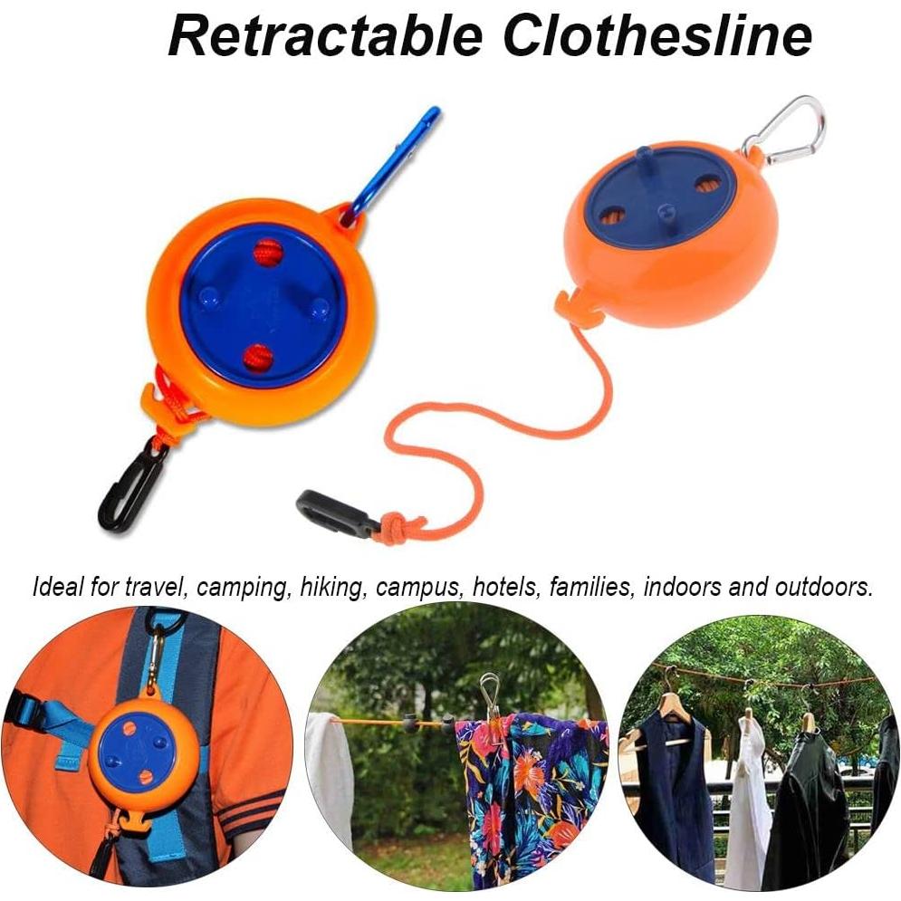 Línea de Ropa Retráctil Gofidin 8m Ajustable Portátil