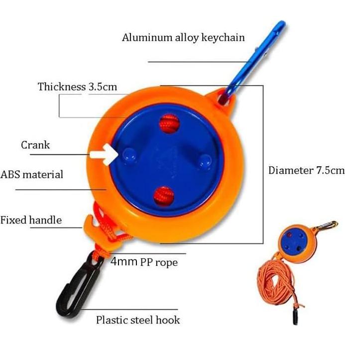 Línea de Ropa Retráctil Gofidin 8m Ajustable Portátil
