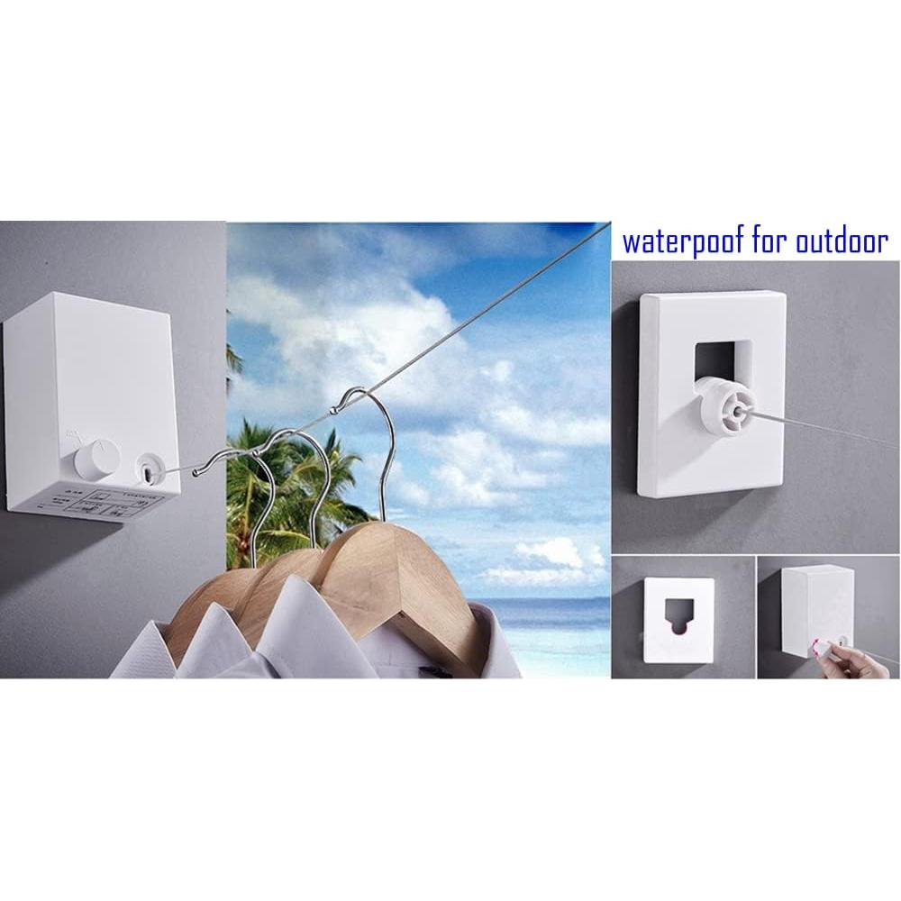 Cuerda de Ropa Retráctil ABHILWY 4.2m Acero Inoxidable