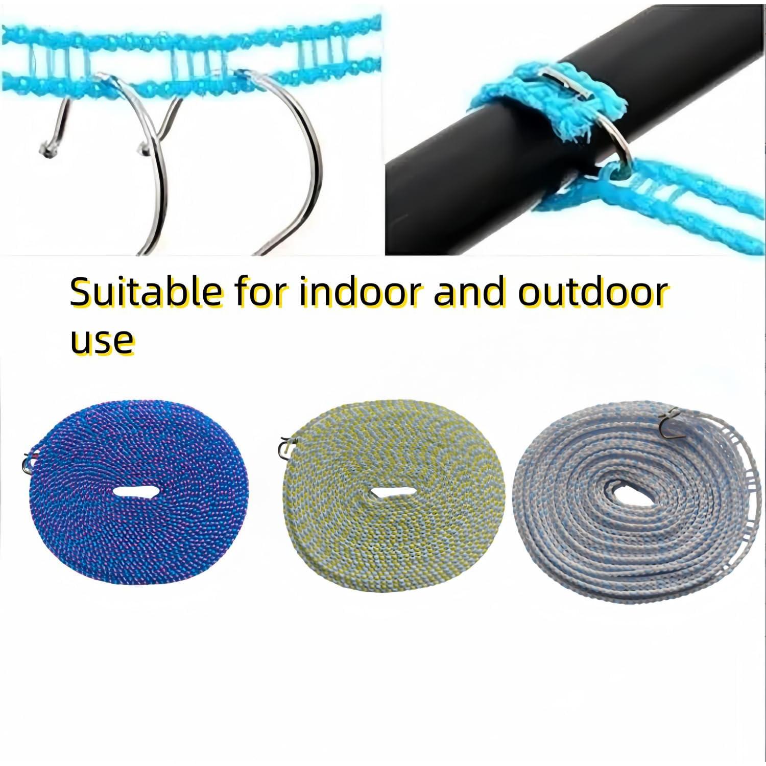 Cuerda de Ropa Retráctil WHZAZGW 8m Antideslizante 3 Colores