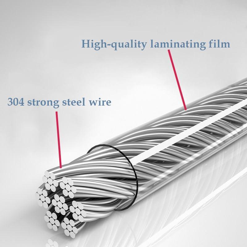 Cuerda de Ropa Retráctil Qiviluto 5.1m con Pinzas y Clips