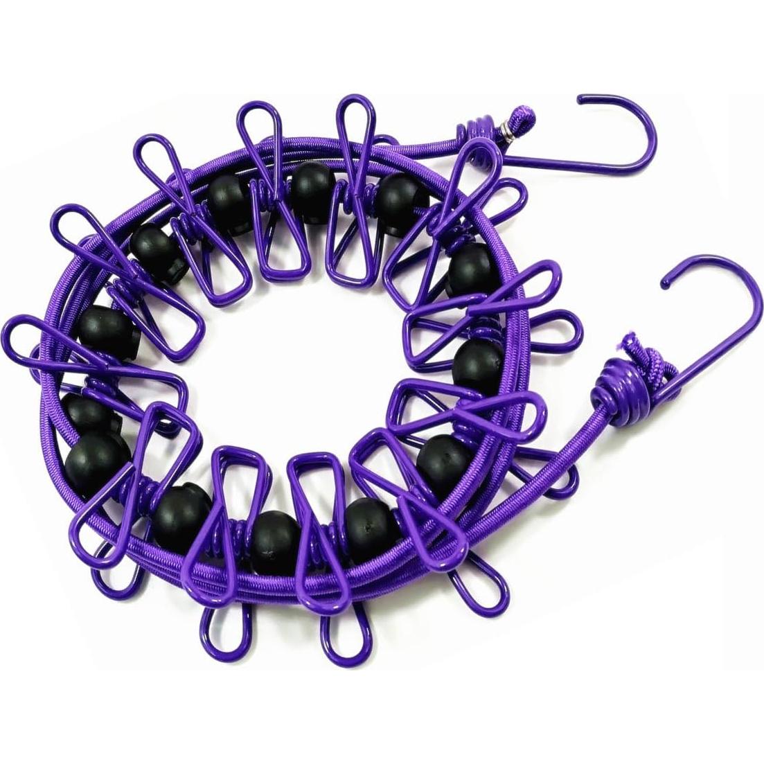 Cuerda de Ropa Elástica Starly 1.8m a 4m con Clips Antideslizantes