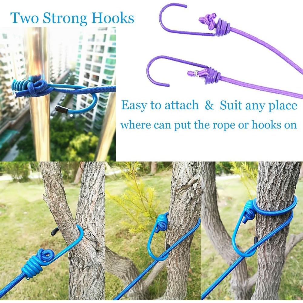 Cuerda de Ropa Elástica Starly 1.8m a 4m con Clips Antideslizantes