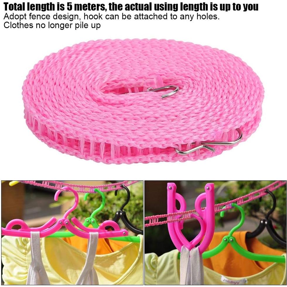 Cuerda de Tender Portátil Bnineteenteam 5m a Prueba de Viento