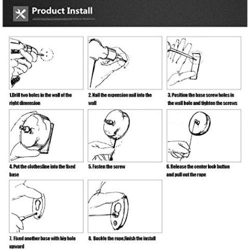 Cuerda Retráctil BESy Acero Inoxidable 2.8m Negro Redondo