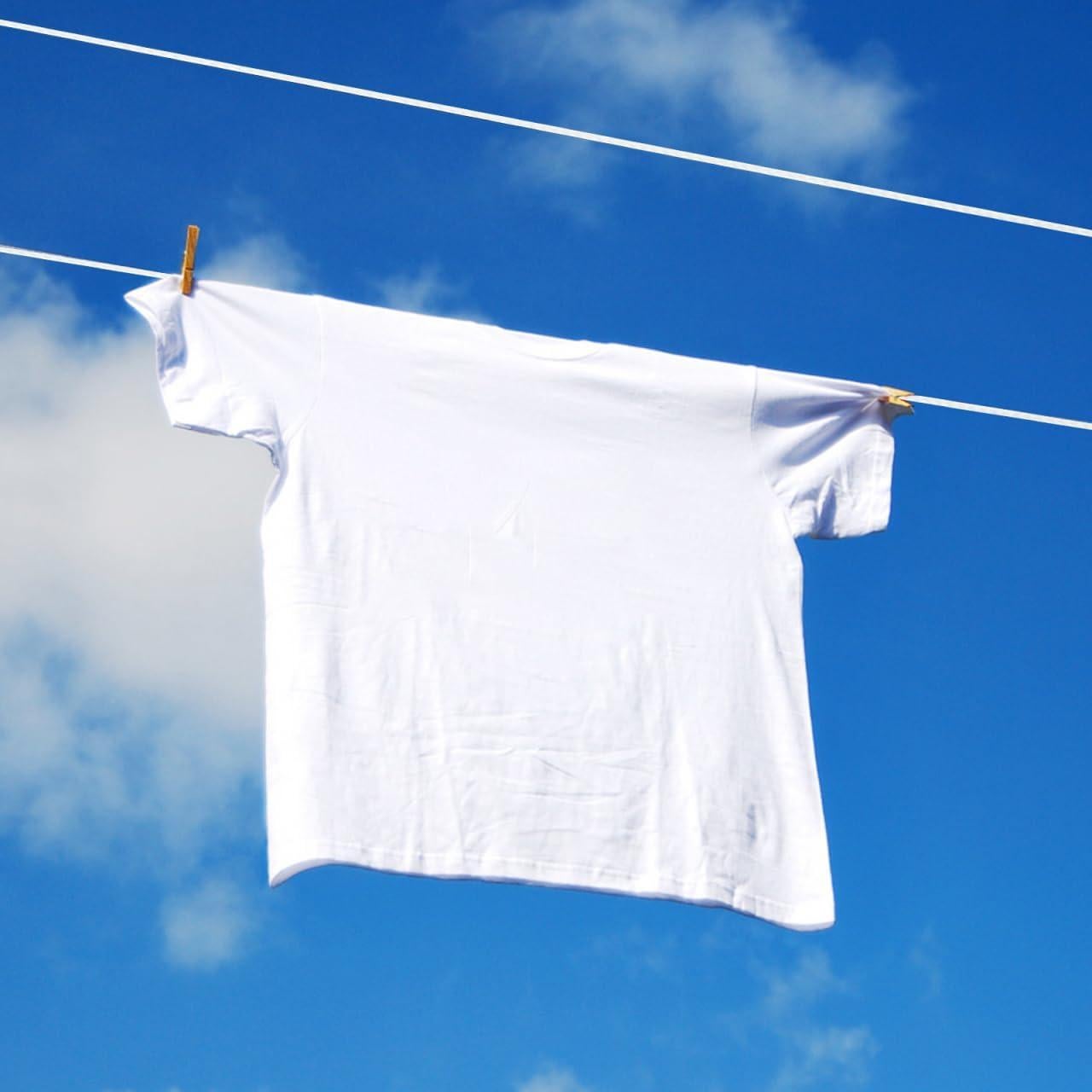 Cuerda de Ropa Portátil Garneck 5m con Ventosas - PVC Ajustable