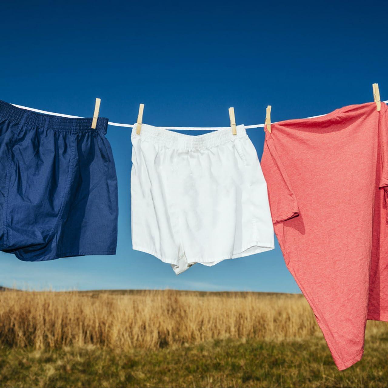 Cuerda de Ropa Portátil Garneck 5m con Ventosas - PVC Ajustable