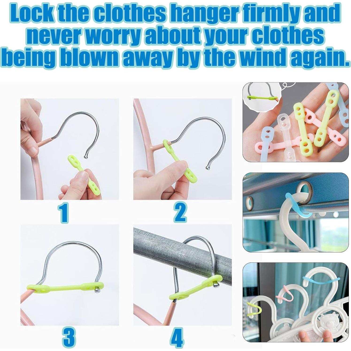 Cuerda de Ropa Portátil Qbunopn 8m Antideslizante con Ganchos