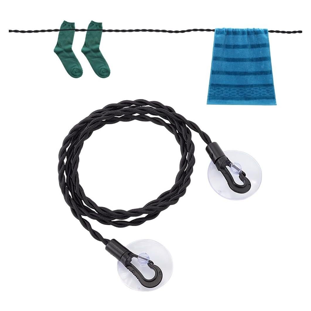 Cuerda de Ropa de Viaje GORGECRAFT 2Pcs Nylon 1.5m