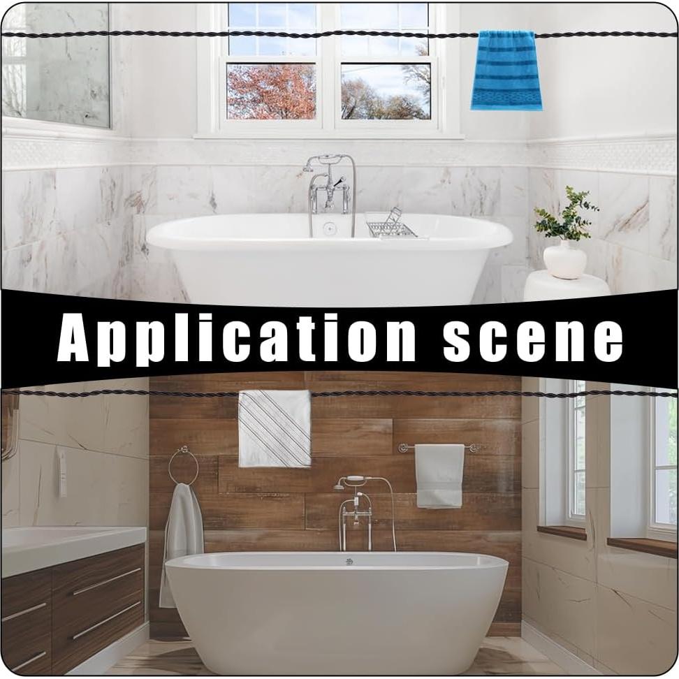 Cuerda de Ropa de Viaje GORGECRAFT 2Pcs Nylon 1.5m