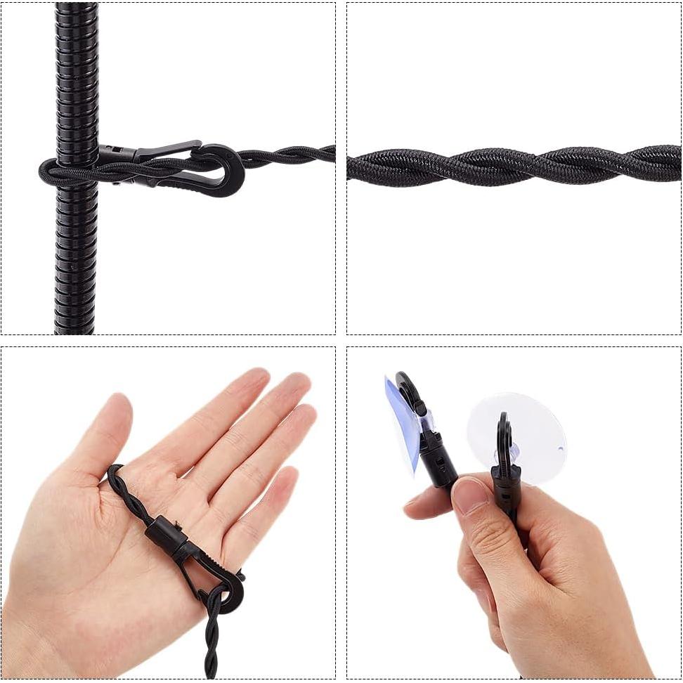 Cuerda de Ropa de Viaje GORGECRAFT 2Pcs Nylon 1.5m