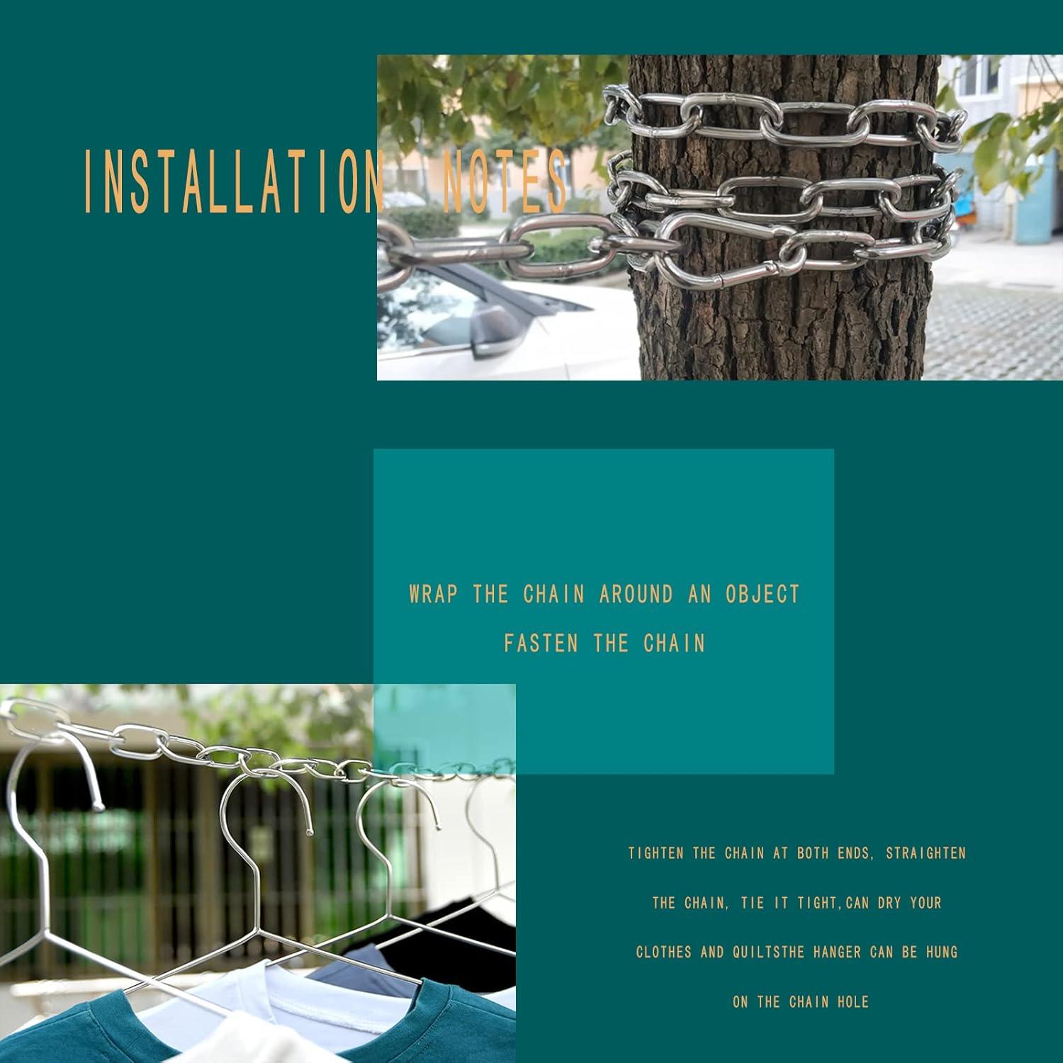 Cuerda de Ropa de Acero Inoxidable 304 3m - Alta Resistencia