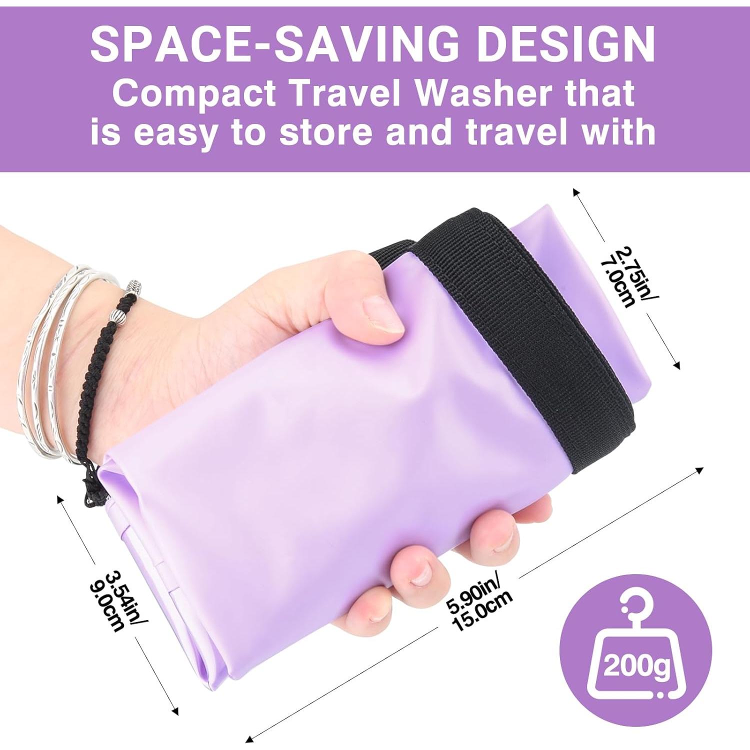 Bolsa de Lavado Portátil Tilcore 21x18 cm - Cuerda de Ropa