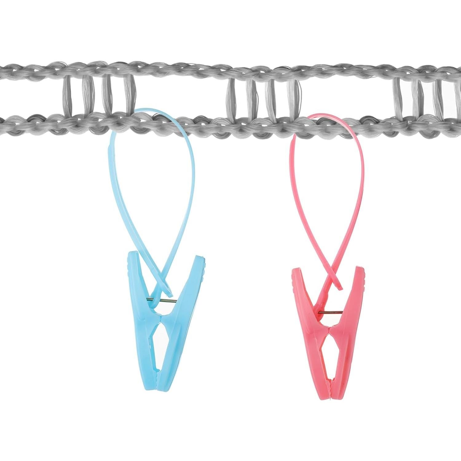 Cuerda de Secado Portátil uxcell 8m Antideslizante con 12 Clips