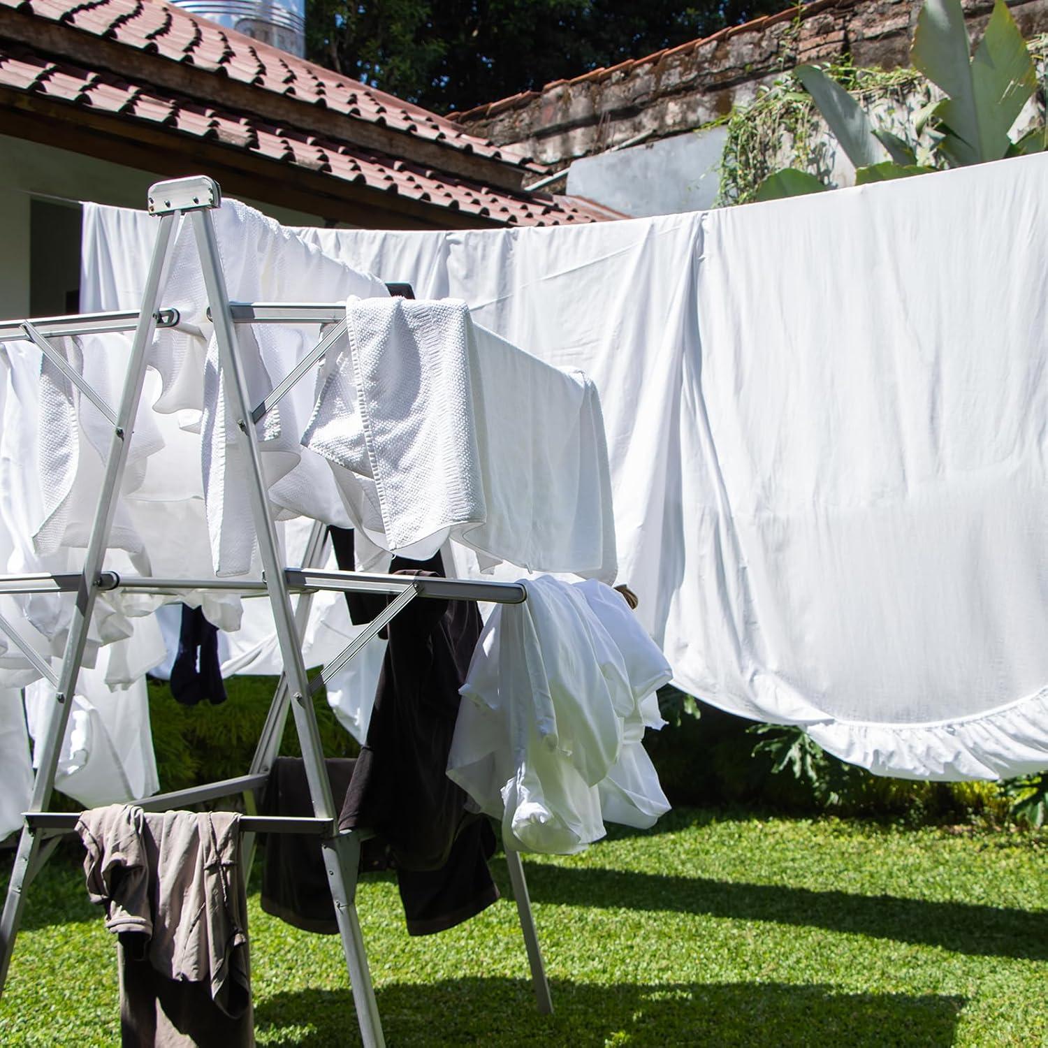 Cuerda de Ropa Portátil uxcell 8m Antideslizante Gris Oscuro