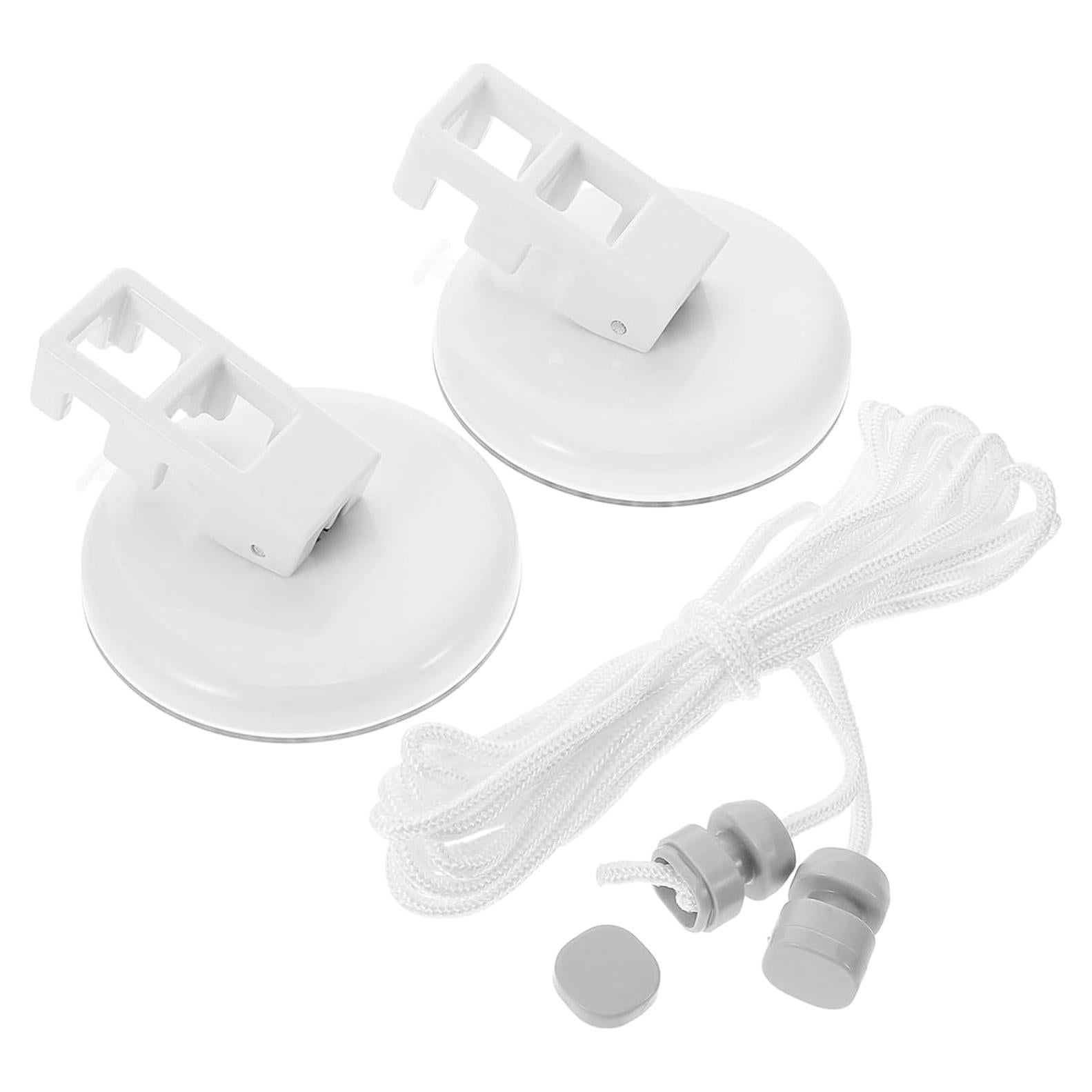 Cuerda de Ropa Retráctil Levemolo con Ventosas 12 cm Blanca