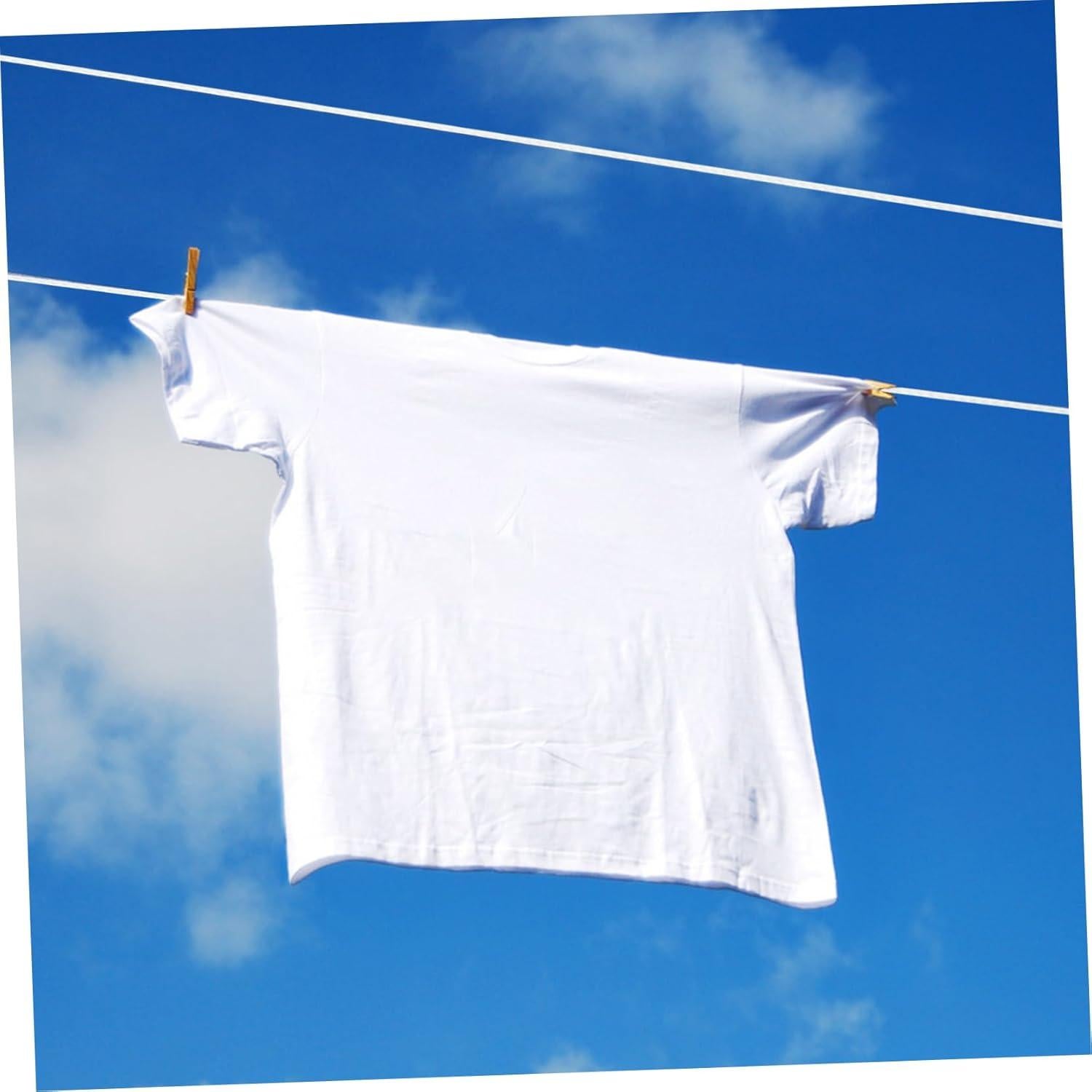 Cuerda de Ropa Retráctil Levemolo con Ventosas 12 cm Blanca