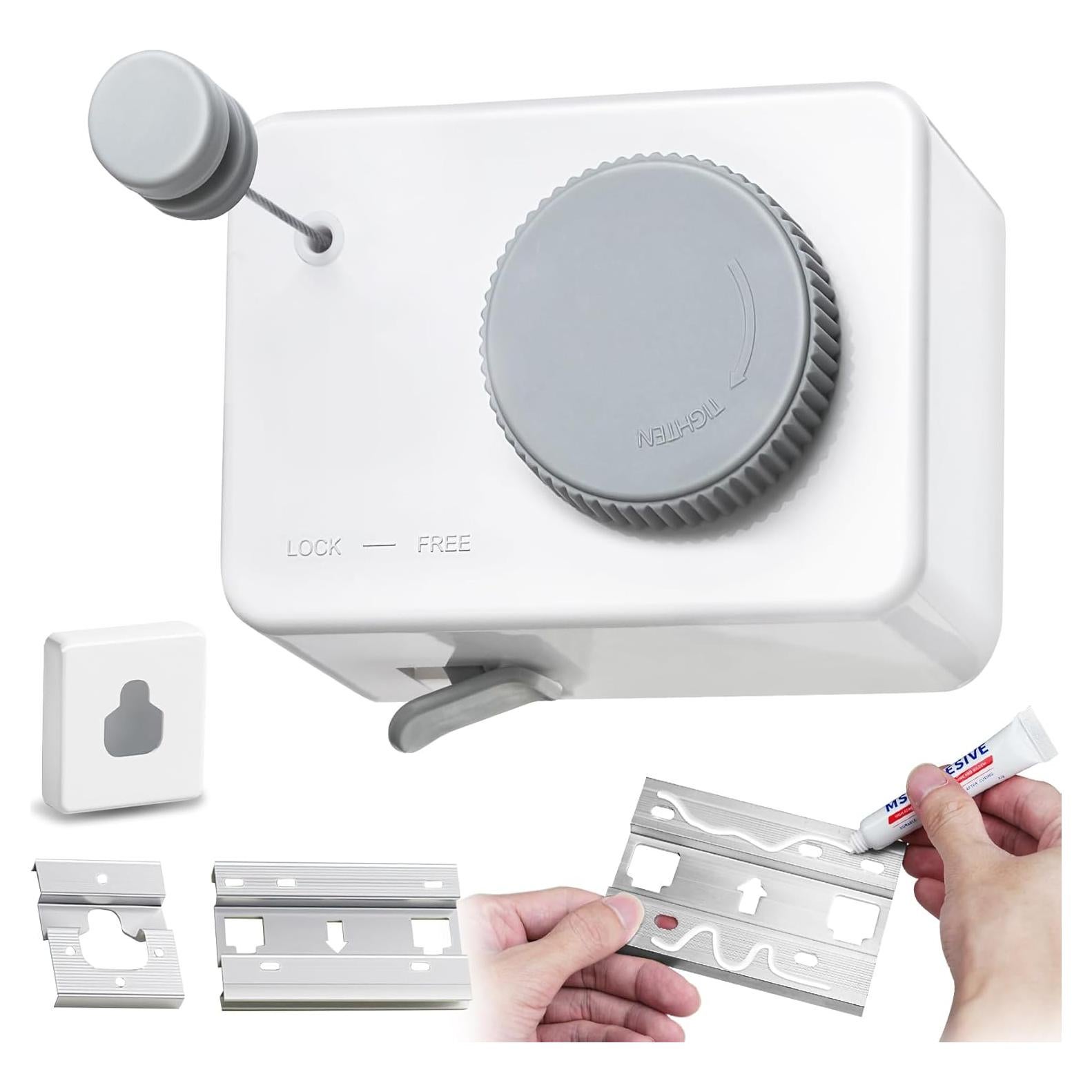 Cuerda de Ropa Retráctil Ruirgo 4.2m Antisag Acero Inoxidable