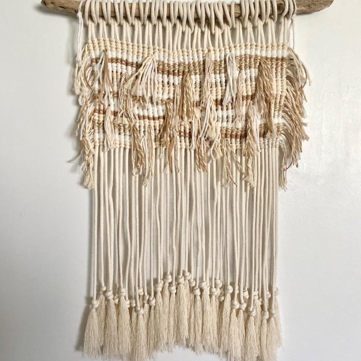 Cordón de Algodón Natural 0.64 cm x 100 m con 4 Mosquetones