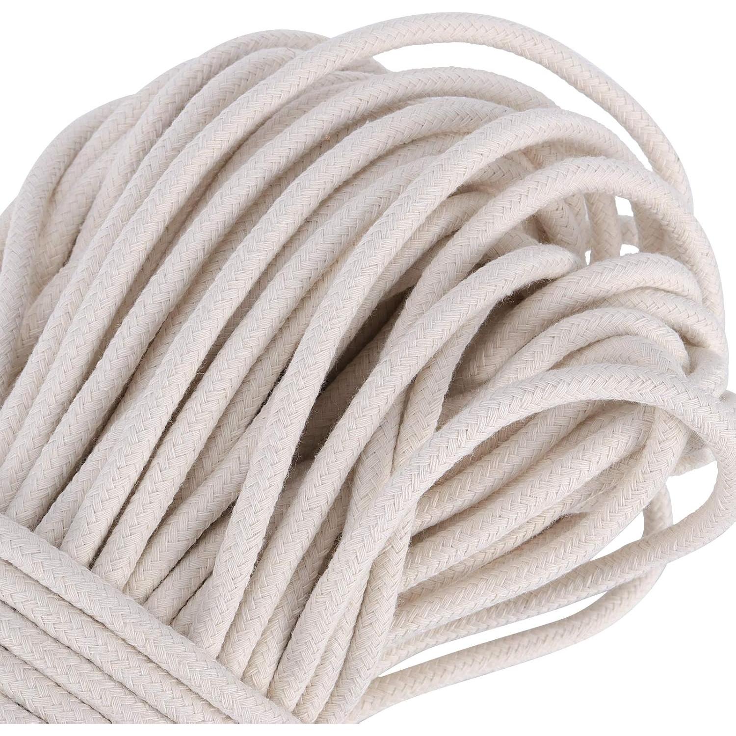 Cordón de Algodón Natural 0.64 cm x 100 m con 4 Mosquetones