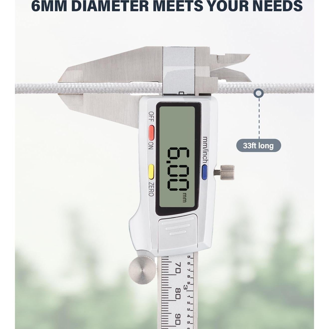 Cuerda de Ropa Retráctil YCZS 10 Metros Resistente para Camping