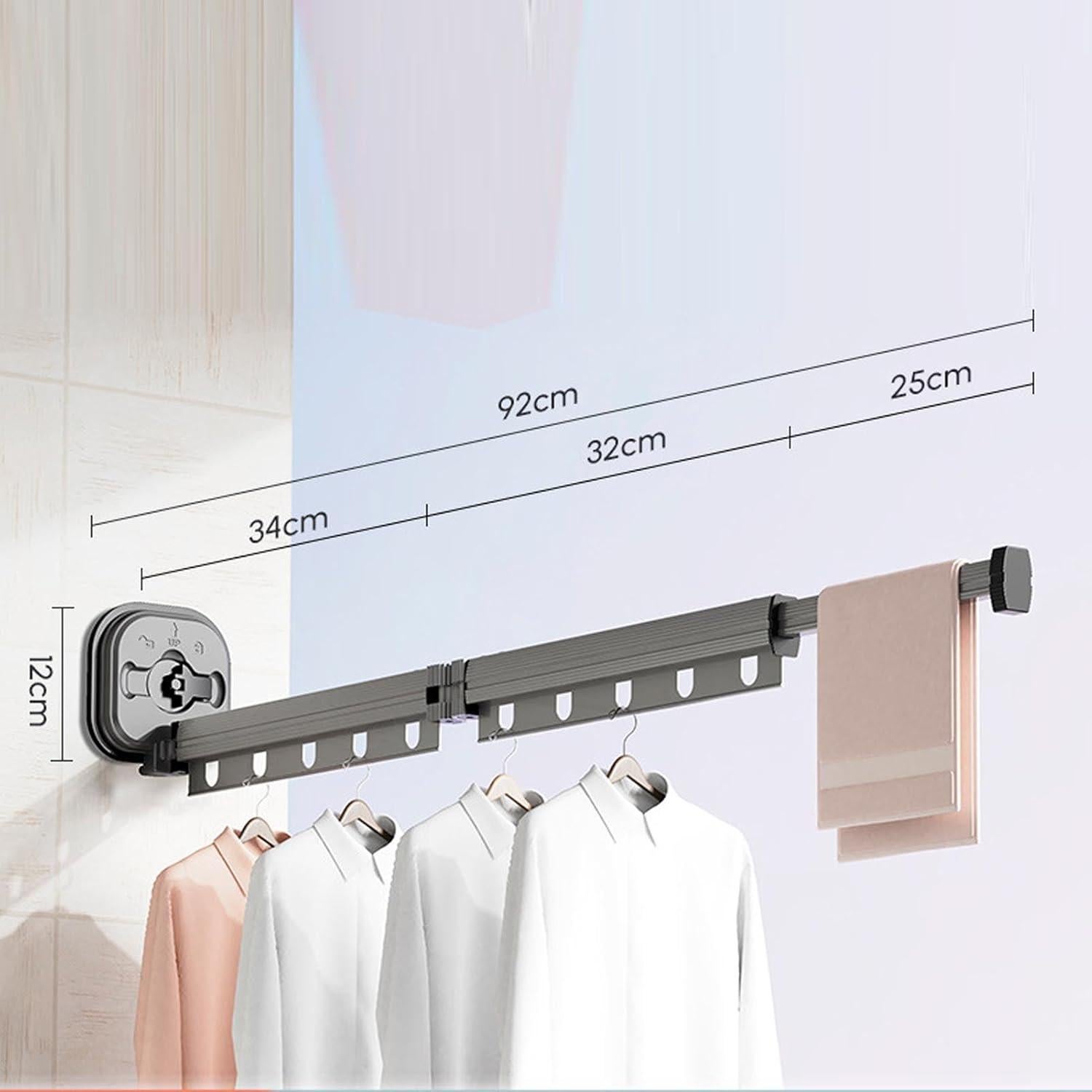 Tendedero Retráctil Montado en Pared Tgoonekr - Ahorra Espacio