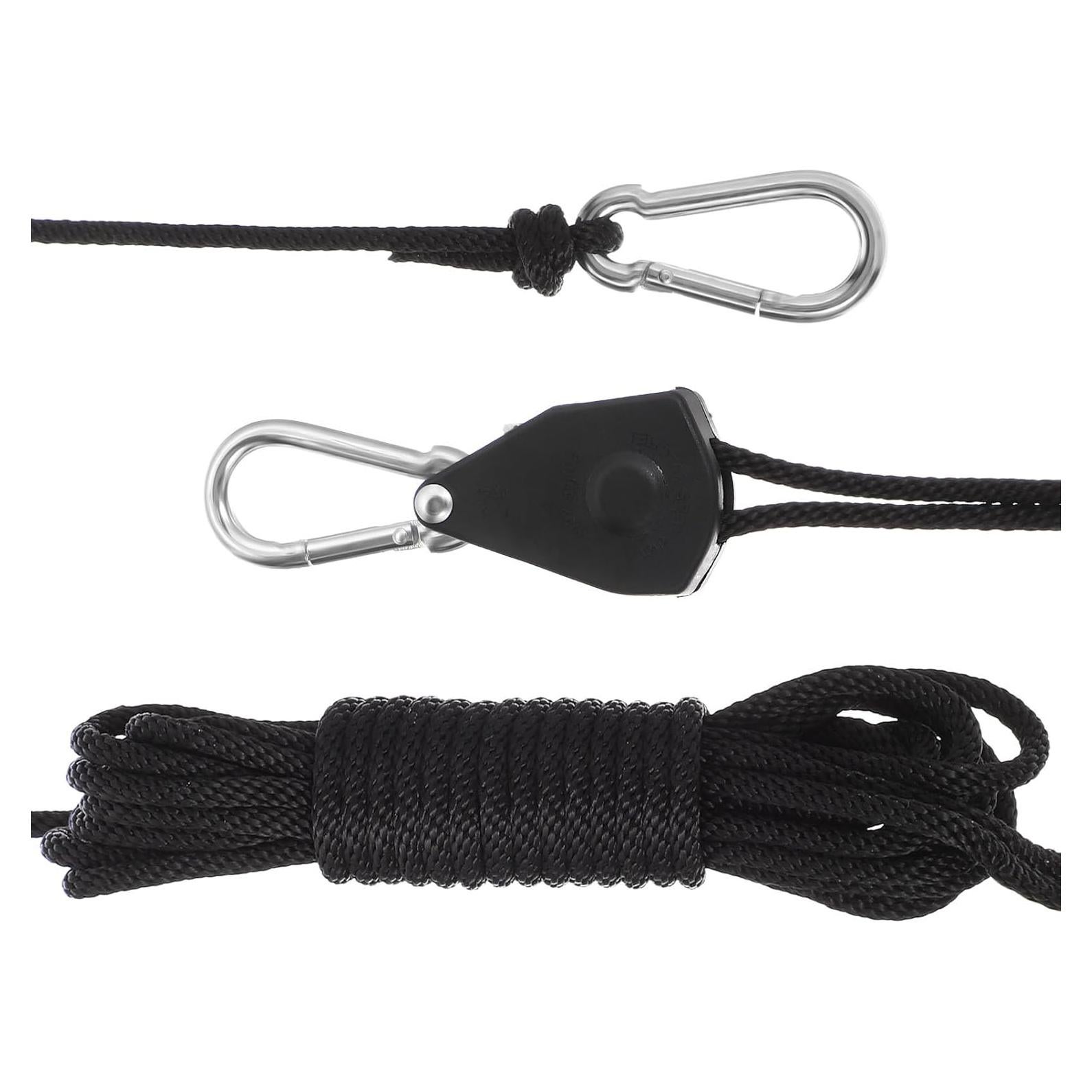 Cuerda Colgante Ajustable Ciieeo con Polea de Metal 500cm