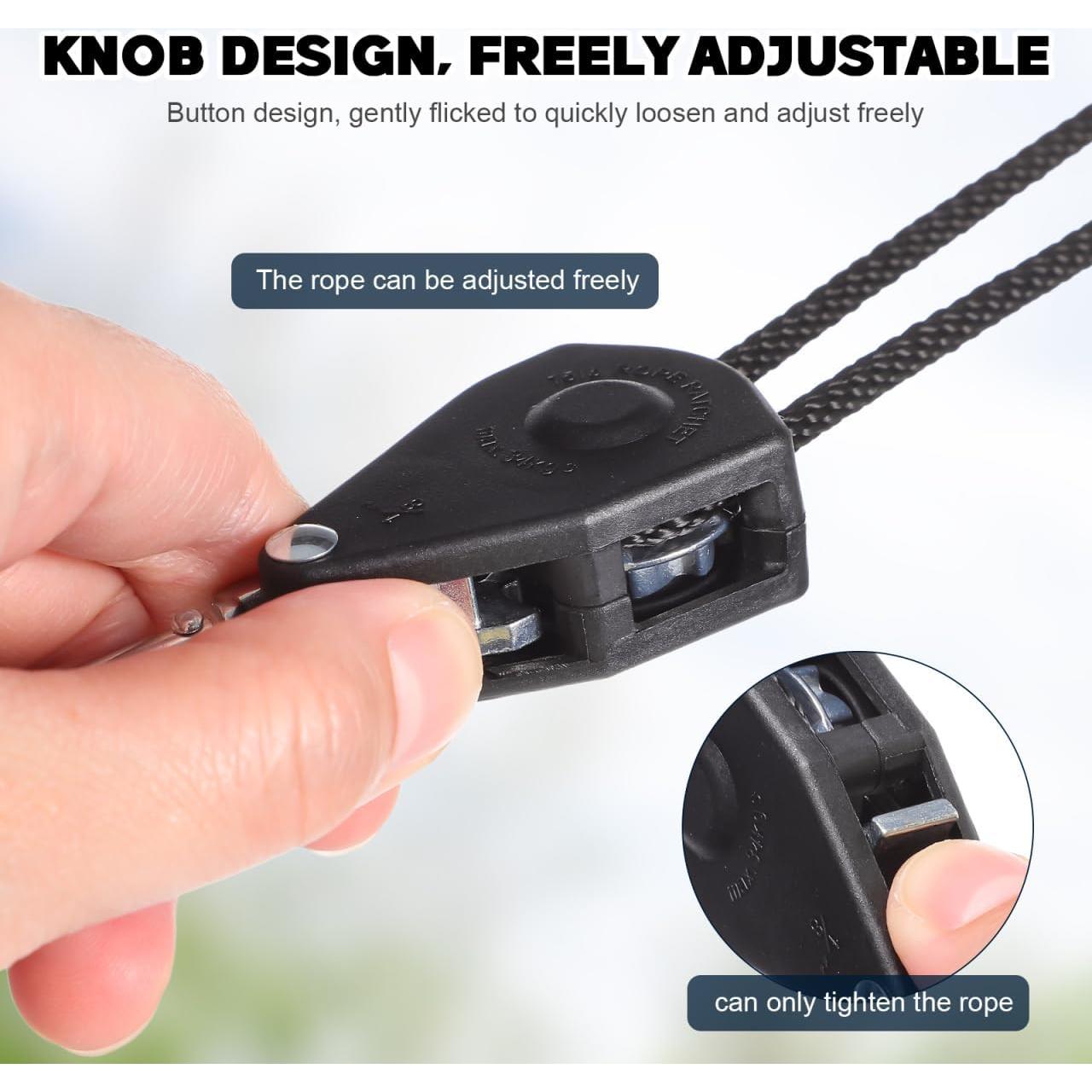 Cuerda Colgante Ajustable Ciieeo con Polea de Metal 500cm