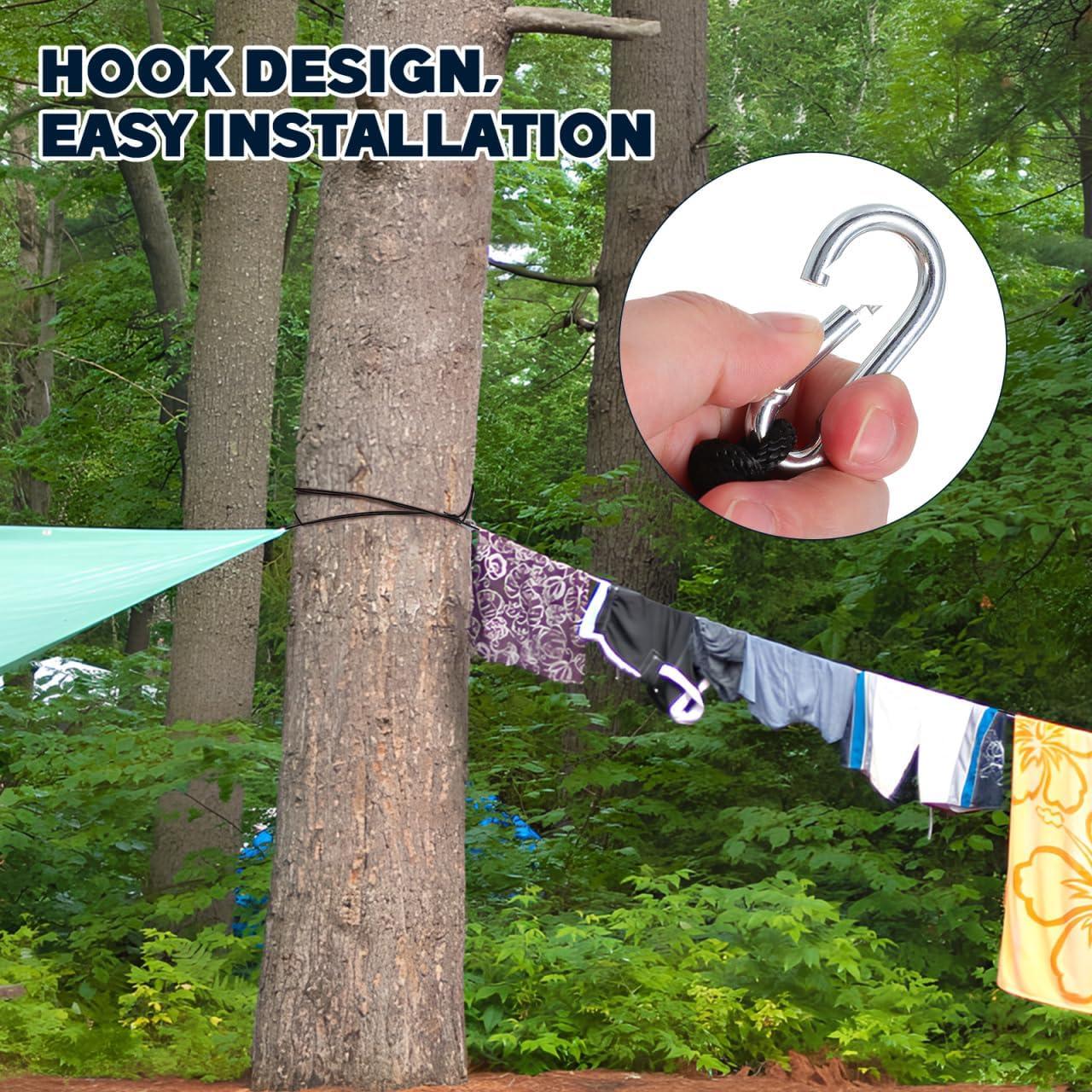 Cuerda Colgante Ajustable Ciieeo con Polea de Metal 500cm