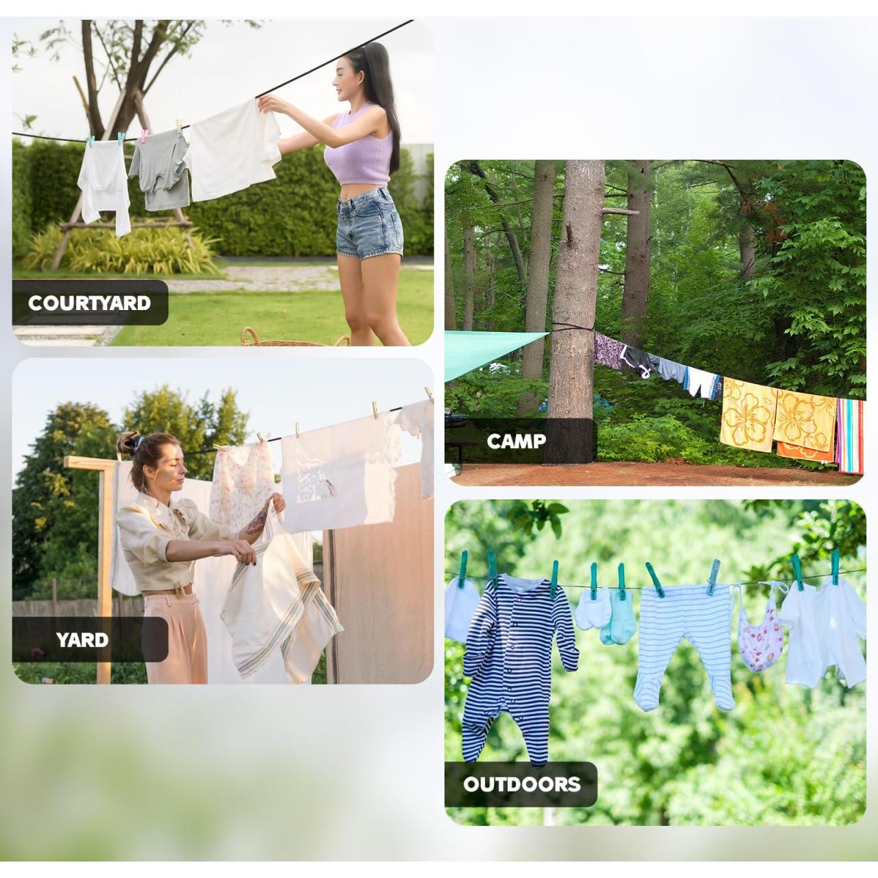 Cuerda Colgante Ajustable Ciieeo con Polea de Metal 500cm