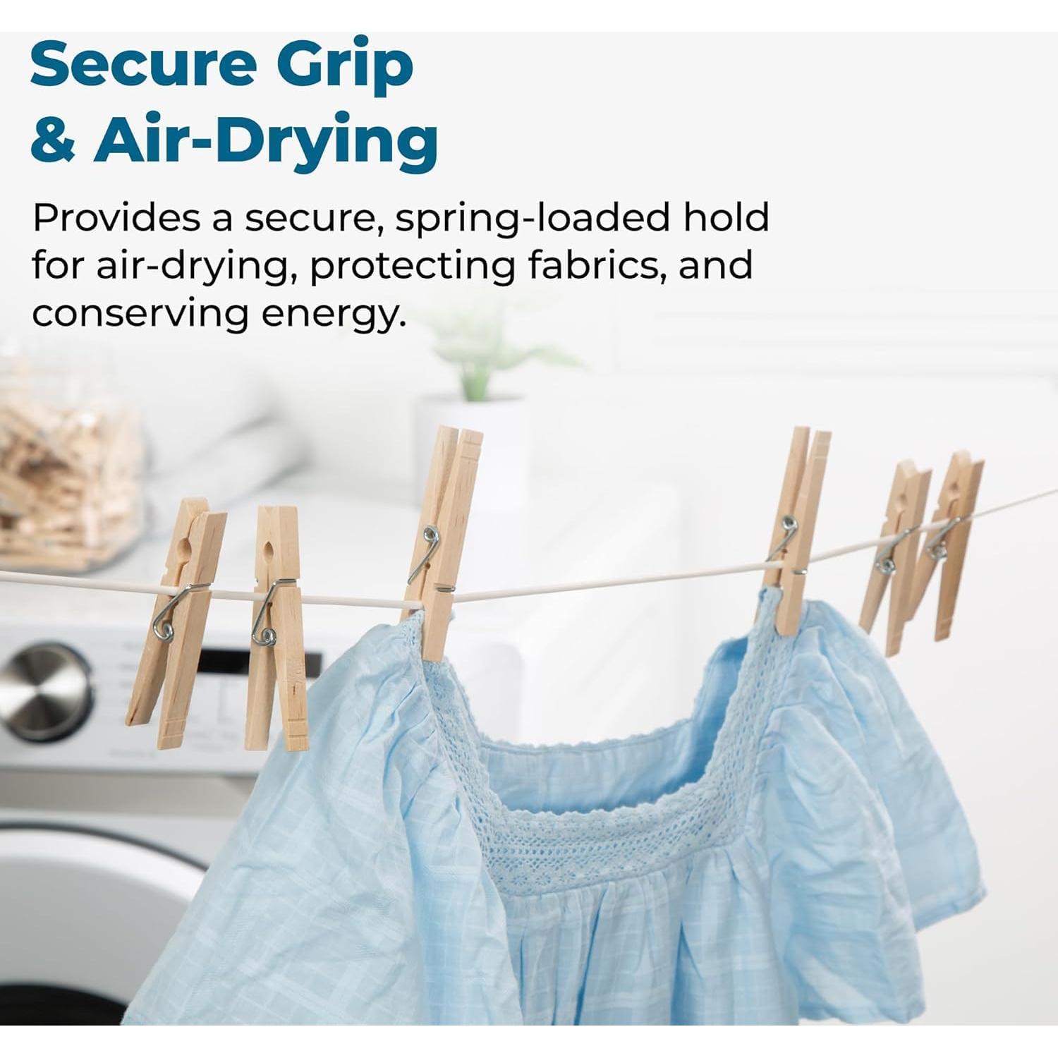 Cuerda de Ropa Retráctil MANLVCLY 14.94m Doble Alta Resistencia