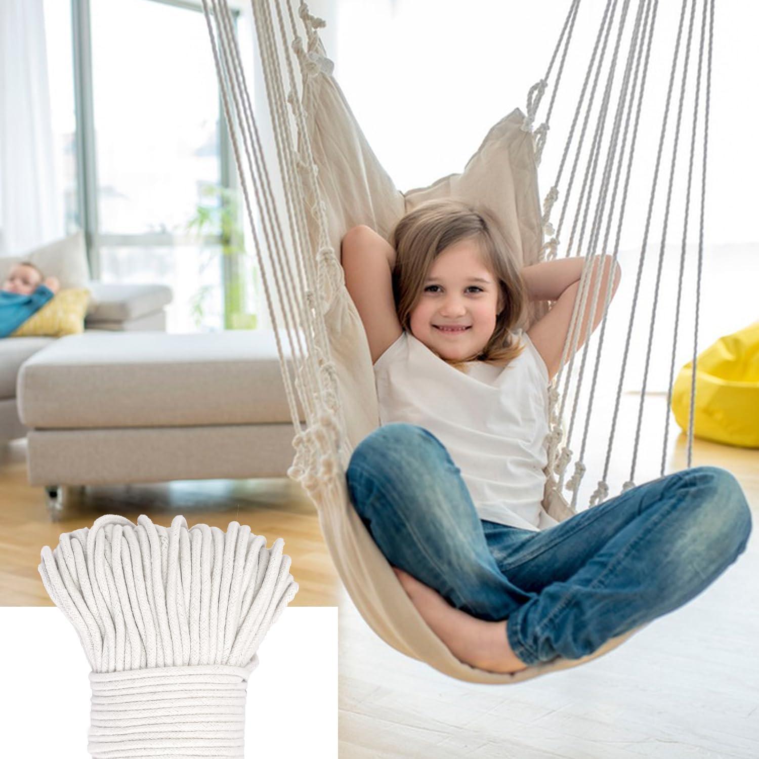 Cuerda de Ropa de Algodón IHDYPPEW 100 m 5.56 mm Uso Pesado