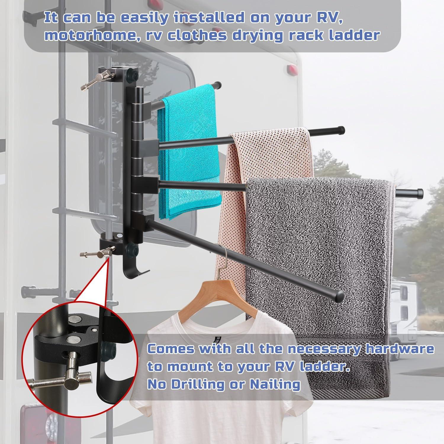 Soporte para Secar Ropa Fistihon para Escalera de RV 27.2 kg