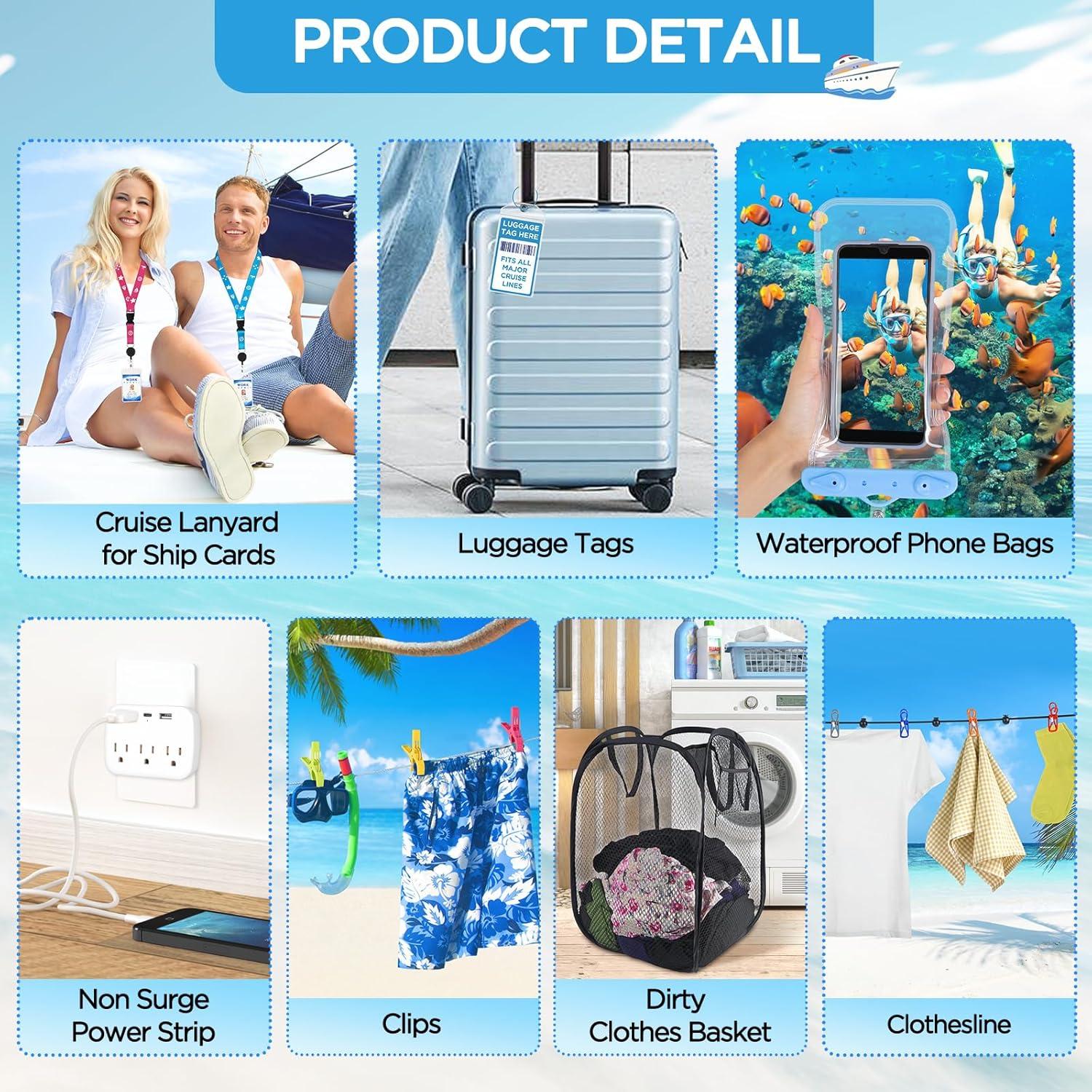 Kit Esenciales de Crucero 15 Piezas FACULX - Accesorios Viaje