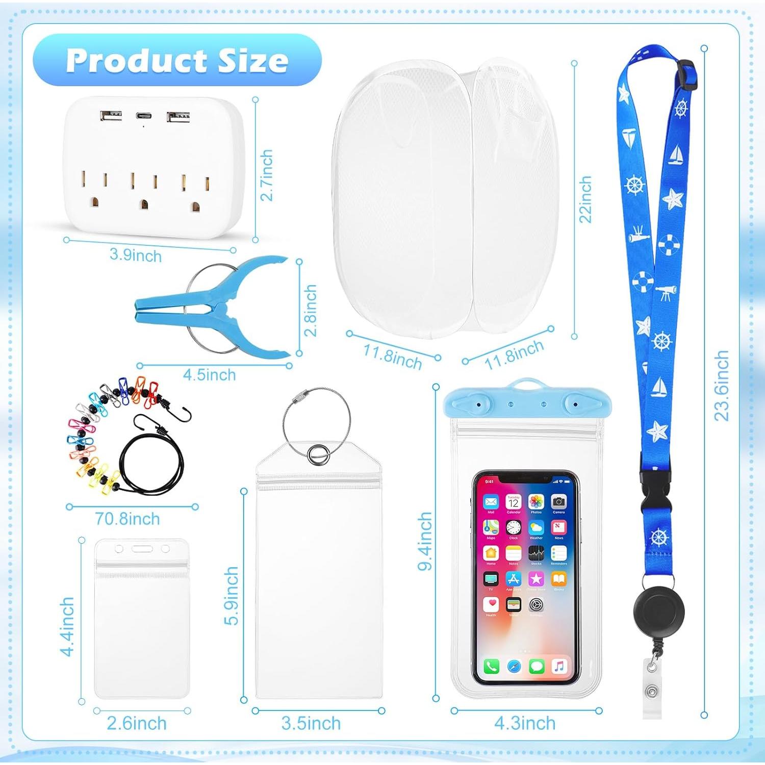 Kit Esenciales de Crucero 15 Piezas FACULX - Accesorios Viaje