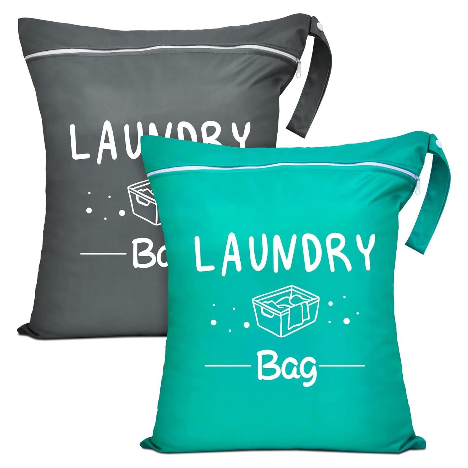 Bolsas de Lavandería de Viaje Sylfairy 2 Pcs Impermeables 37.8x47.6cm