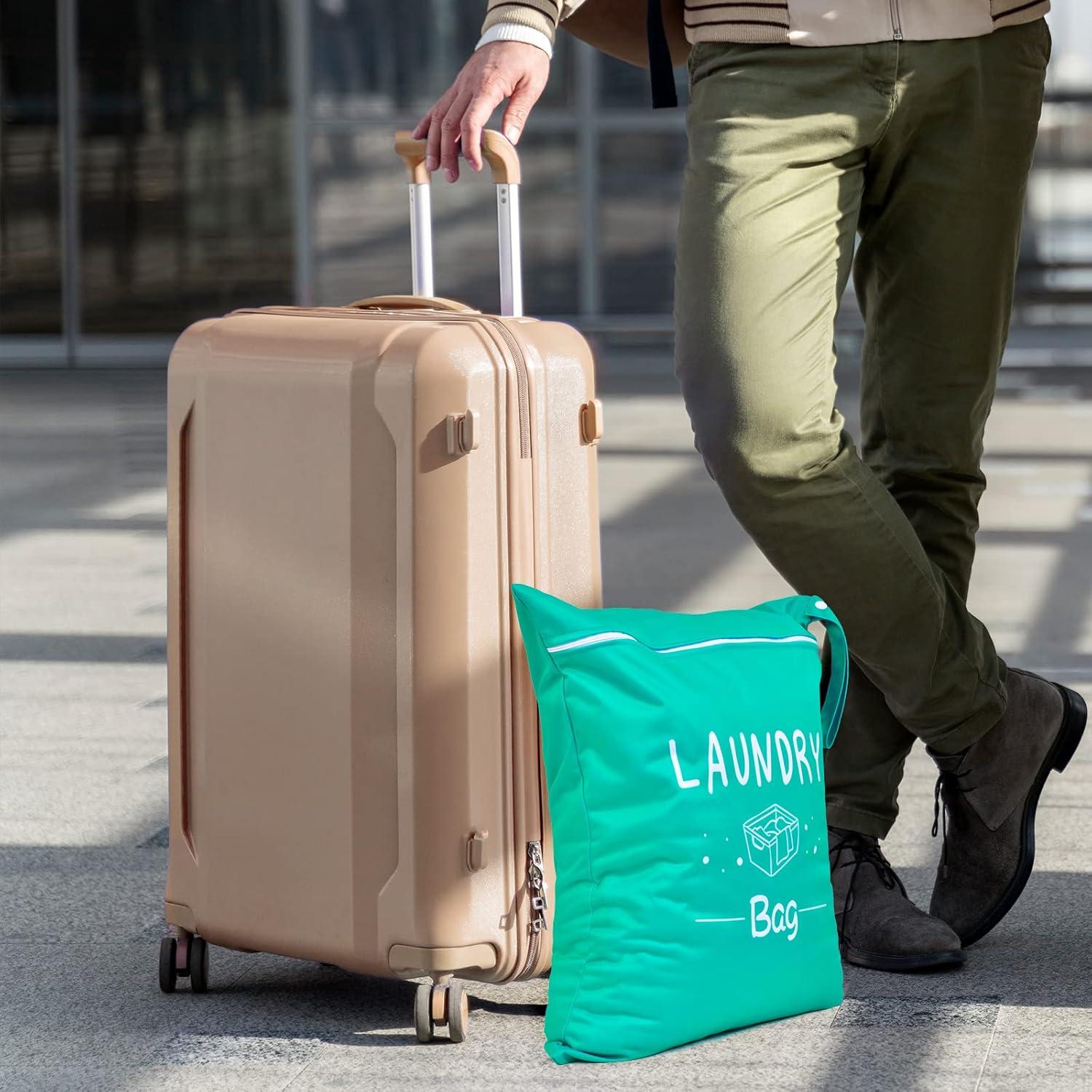 Bolsas de Lavandería de Viaje Sylfairy 2 Pcs Impermeables 37.8x47.6cm