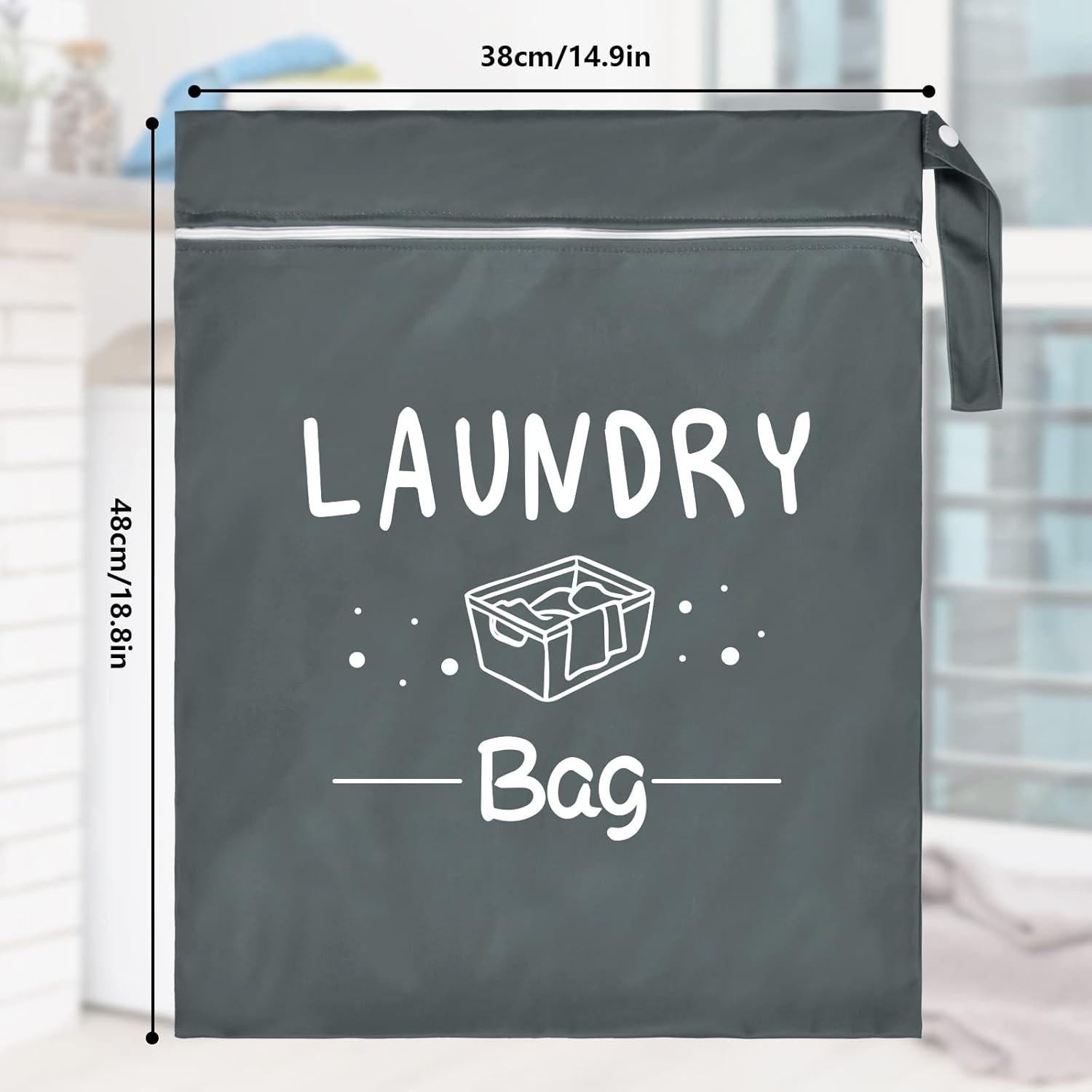 Bolsas de Lavandería de Viaje Sylfairy 2 Pcs Impermeables 37.8x47.6cm