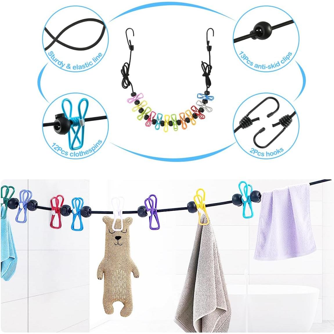 Perchas de Plástico ZRKFSR 50 Unidades Corazón Ahorra Espacio