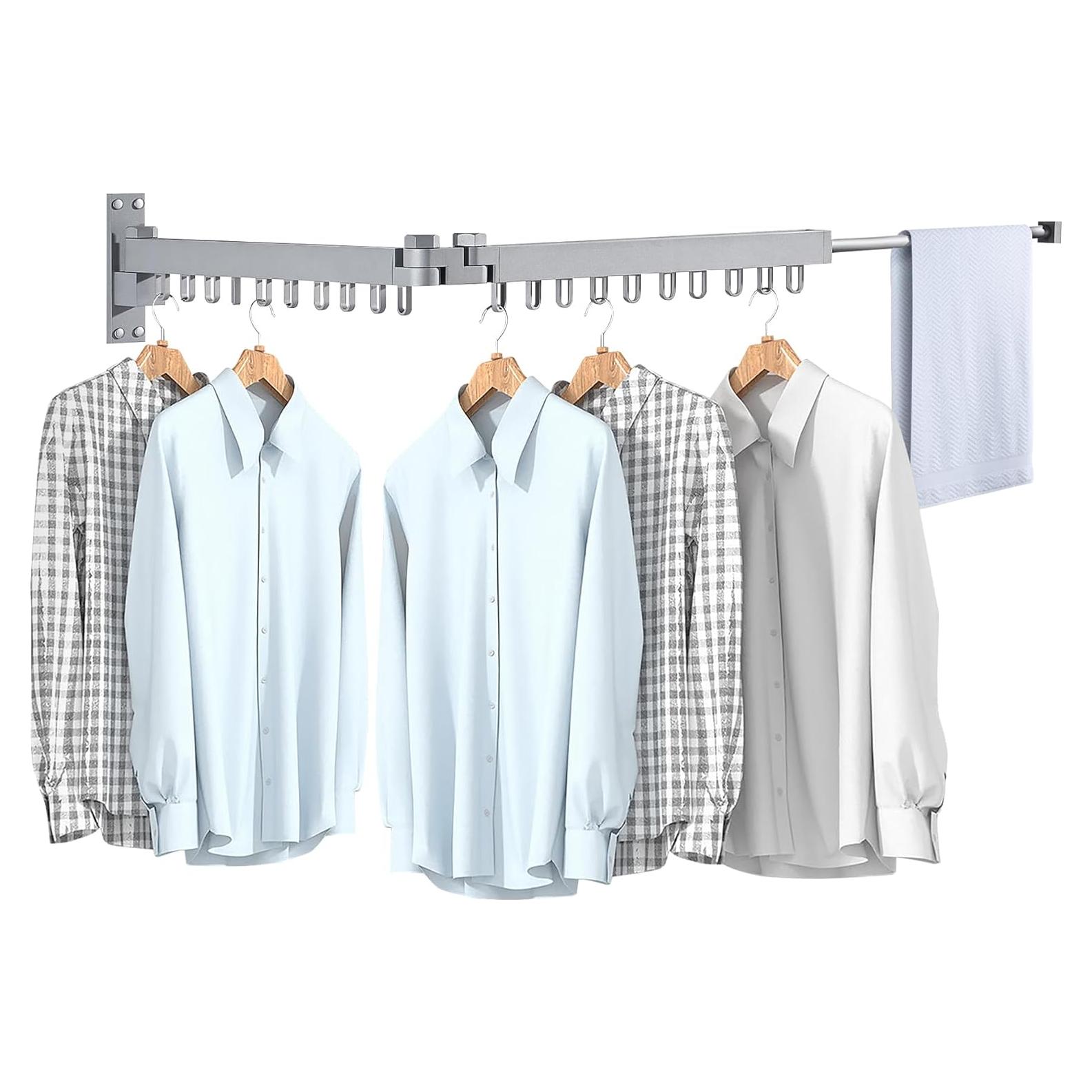 Perchero Plegable para Secar Ropa Bakala 60 cm Plata