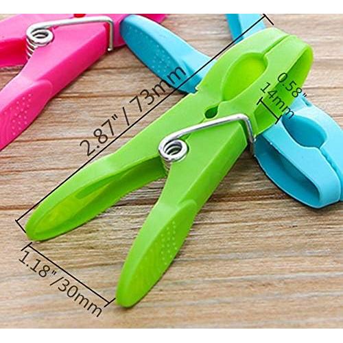 Pinzas de Ropa DurReus 24 Piezas Plástico Verde 7.3 cm