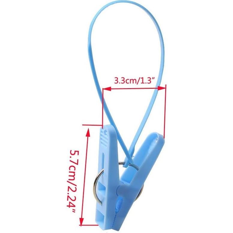 Paquete de 12 Pinzas de Ropa Yueton Multicolor 18.8x13.3cm